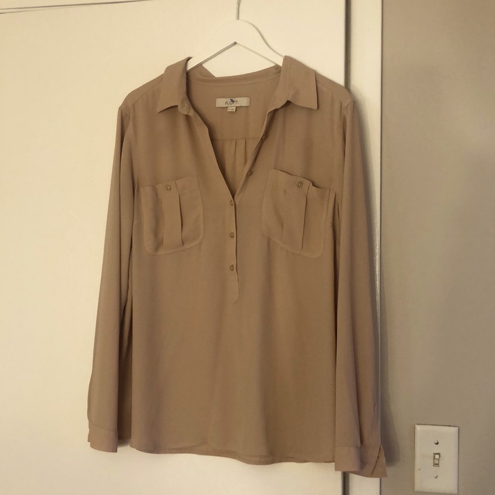 Tan Button Up Shirt
